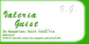 valeria guist business card